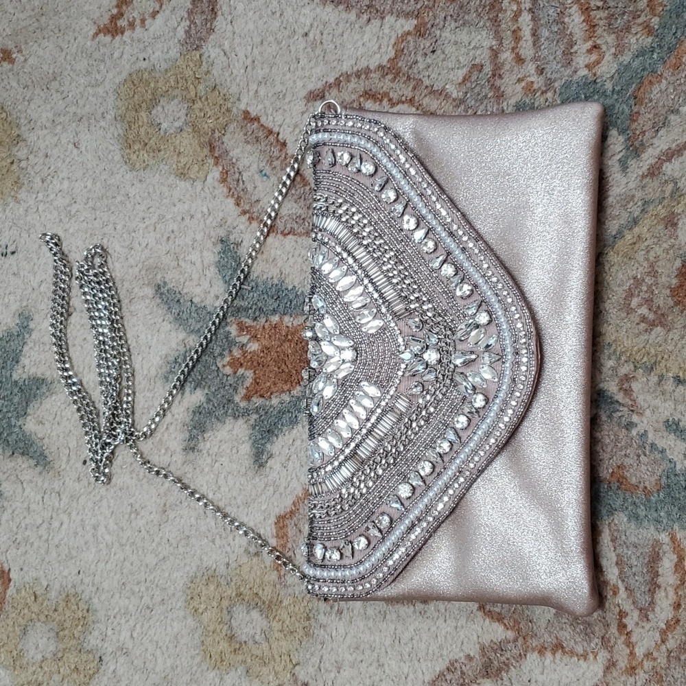 Forever New beaded clutch